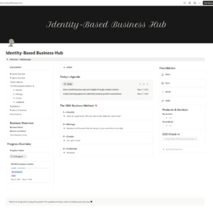 Identity-Based Business Hub - Notion Template